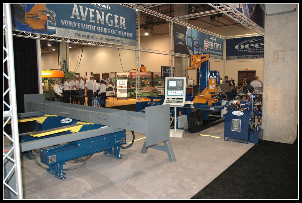 Ocean Machinery at the 2012 NASCC Dallas TX. Steel Fabricating Machinery Experts.