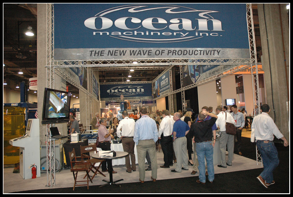 Ocean Machinery at the 2012 NASCC Dallas TX. Steel Fabricating Machinery Experts.