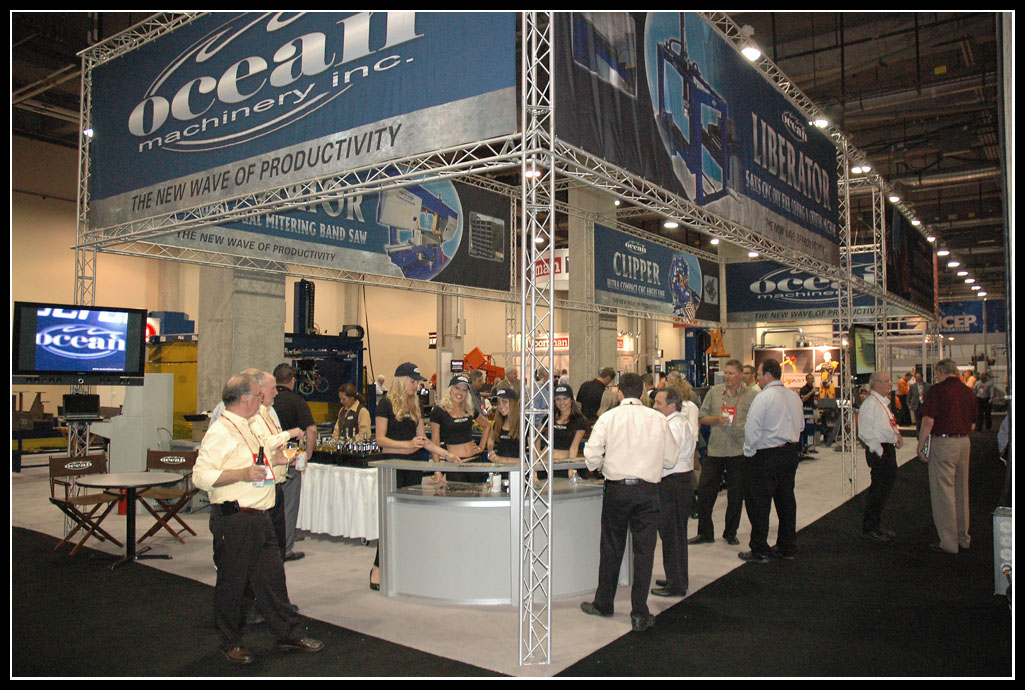 Ocean Machinery at the 2012 NASCC Dallas TX. Steel Fabricating Machinery Experts.