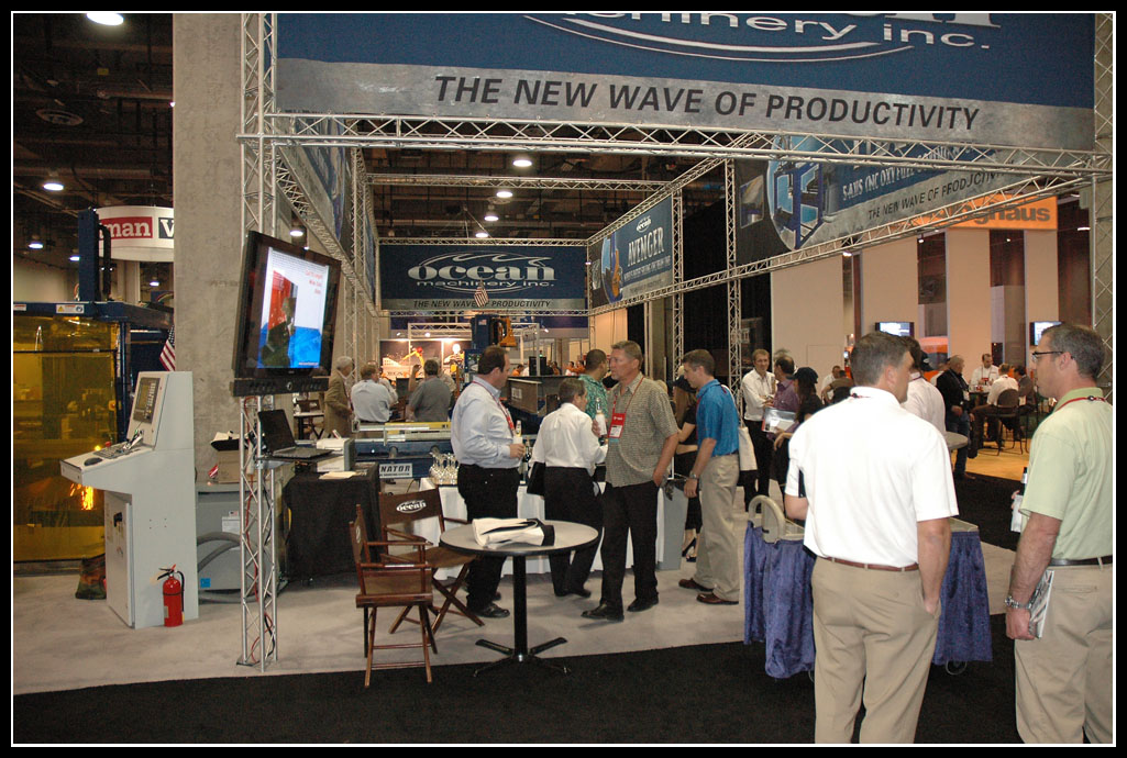 Ocean Machinery at the 2012 NASCC Dallas TX. Steel Fabricating Machinery Experts.