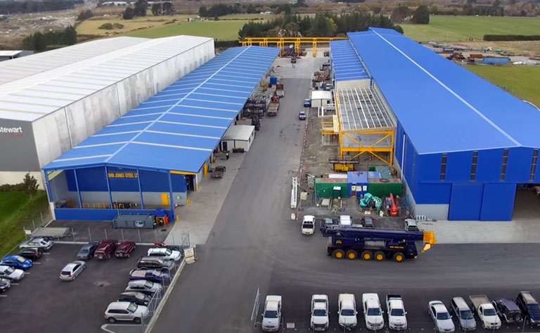 Take a cool aerial tour through New Zealand’s largest steel fabricator