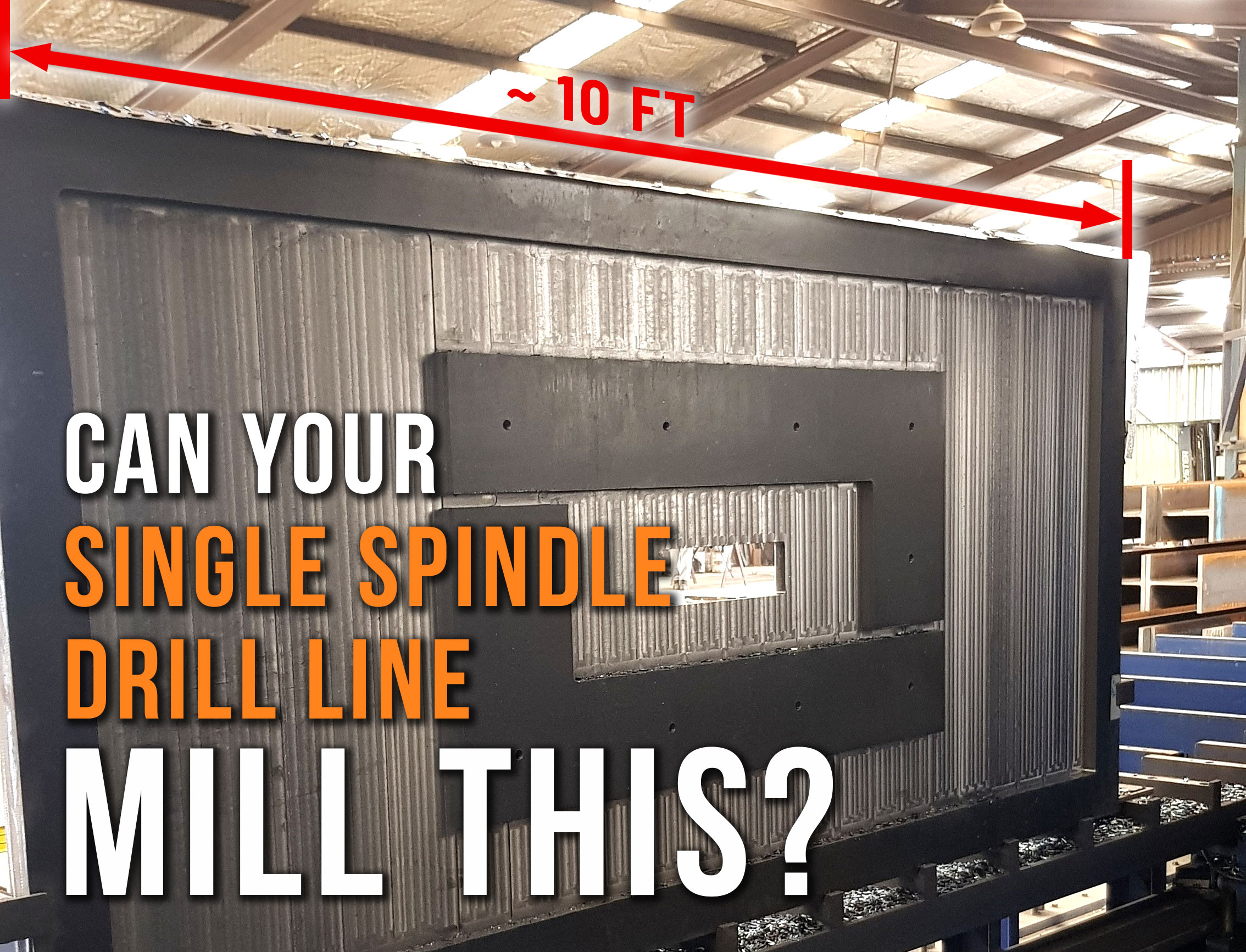 Can your Single Spindle Drill Line Mill This?