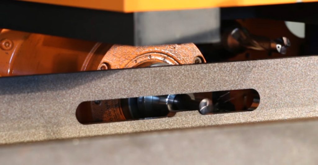 cnc drill line long slot
